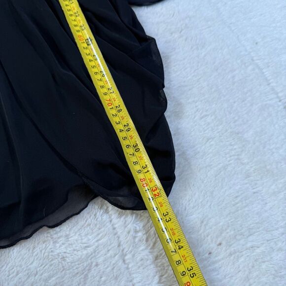 Vintage Y2K Taboo Black Mini V Neck Dress - Picture 5 of 5